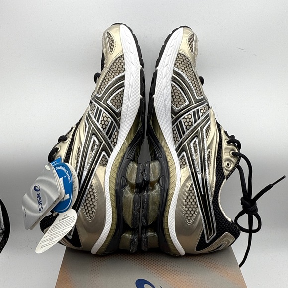 Asics Gel Kinetic Mens Running Shoes Size 10.5 NIB‎ TN831 9090 Black Onyx Gold main image 6